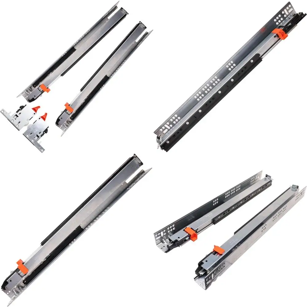 

Undermount Soft Close Drawer Slides for Kitchen Cabinets, 533mm Length, 1/2 to 5/8 Material Thickness, Supports 120lb