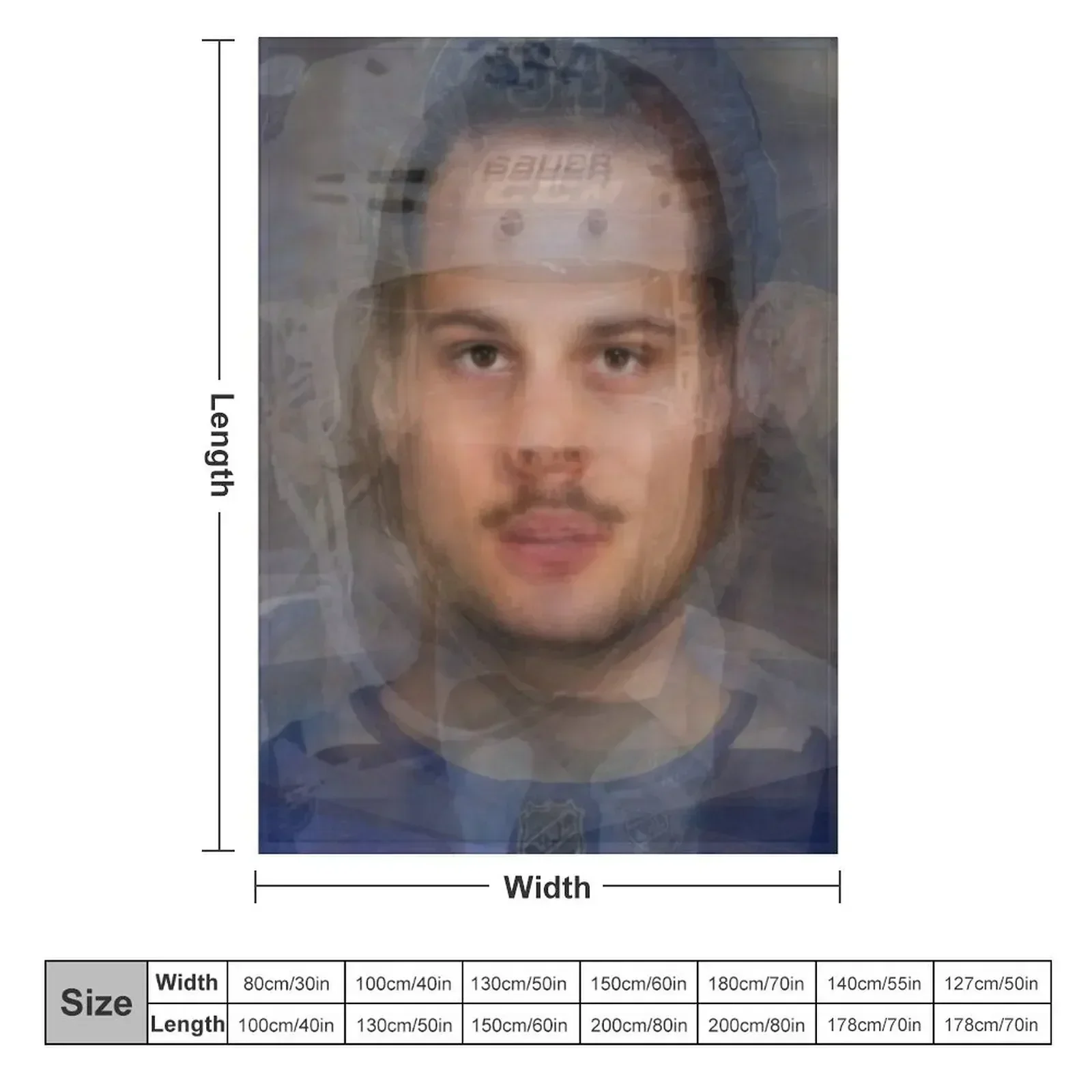 Auston Matthews Portrait Throw Blanket Luxury Designer for winter Single Multi-Purpose Luxury Thicken Blankets