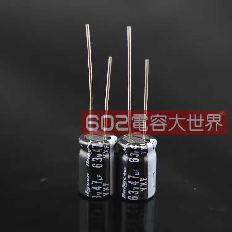 2024 10pcs RUBYCON YXF 63V47UF 8x11.5MM electrolytic capacitor 47uf 63v yxf 47uF/63V high frequency low resistance long life