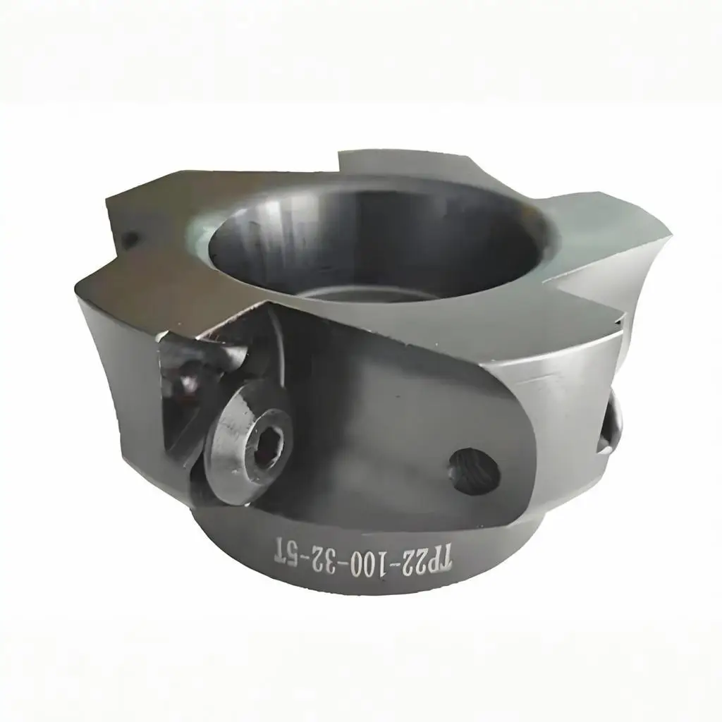 TP22 100-32-5T D80 D160 D250 Right angle square shoulder indexable face milling cutter shell mill for TPKN2204 carbide inserts