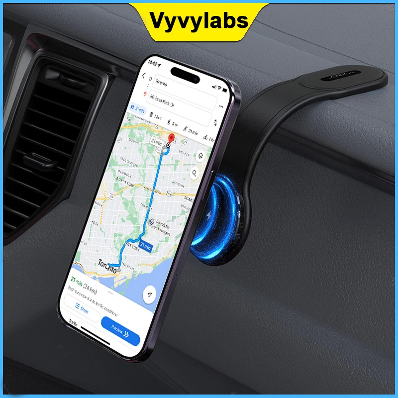 

Vyvylabs Car holder magnetic car phone holder bendable dashboard windshield for iPhone 15 14 13 12 Pro Plus Max Xiaomi Samsung