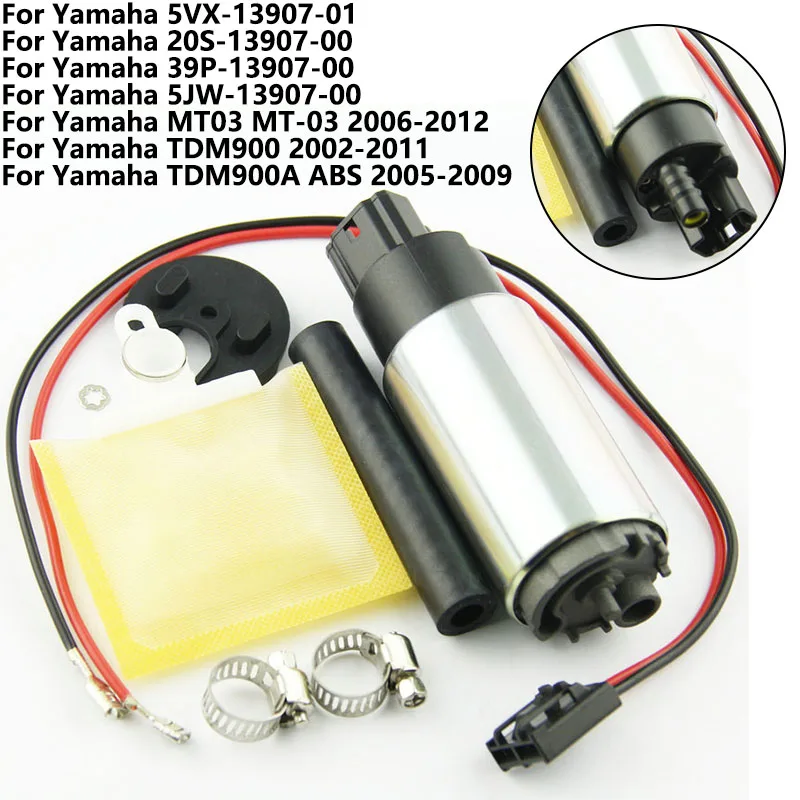 

Diesel Fuel Pump For Yamaha MT03 MT-03 2006-2012 TDM900 TDM900A ABS 5VX-13907-01 20S-13907-00 39P-13907-00 5JW-13907-00
