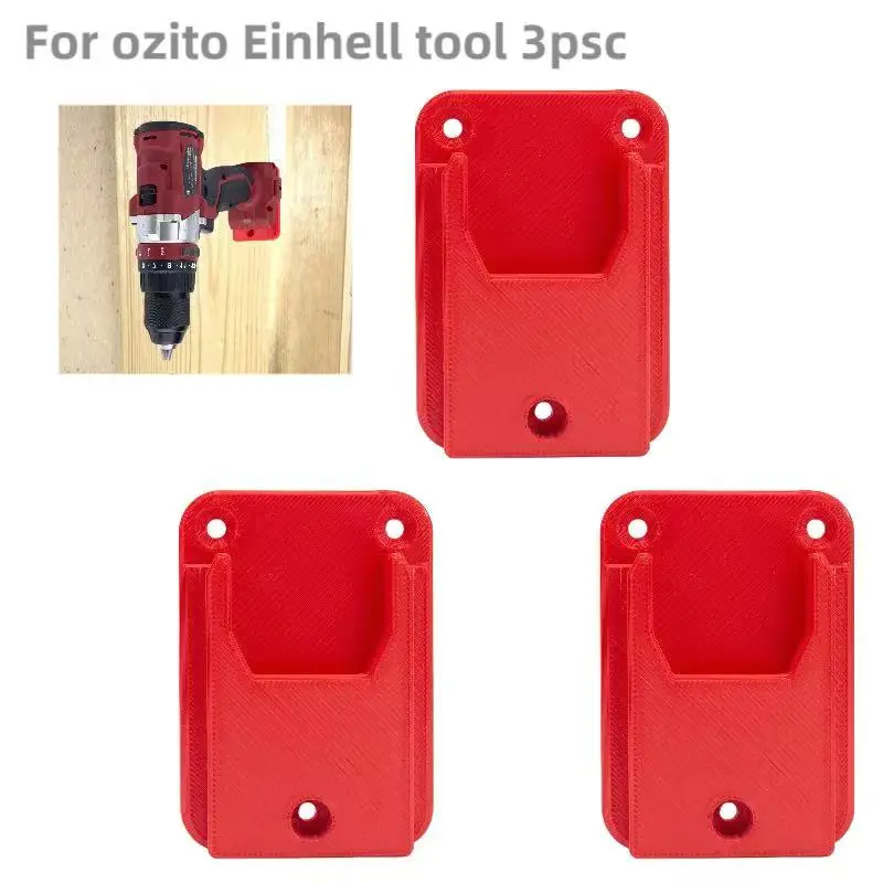 

Для Ozito Einhell 18 В power X сменной батареей, дрель с 3 красными держателями для инструментов и 9 держателями батареи с винтами