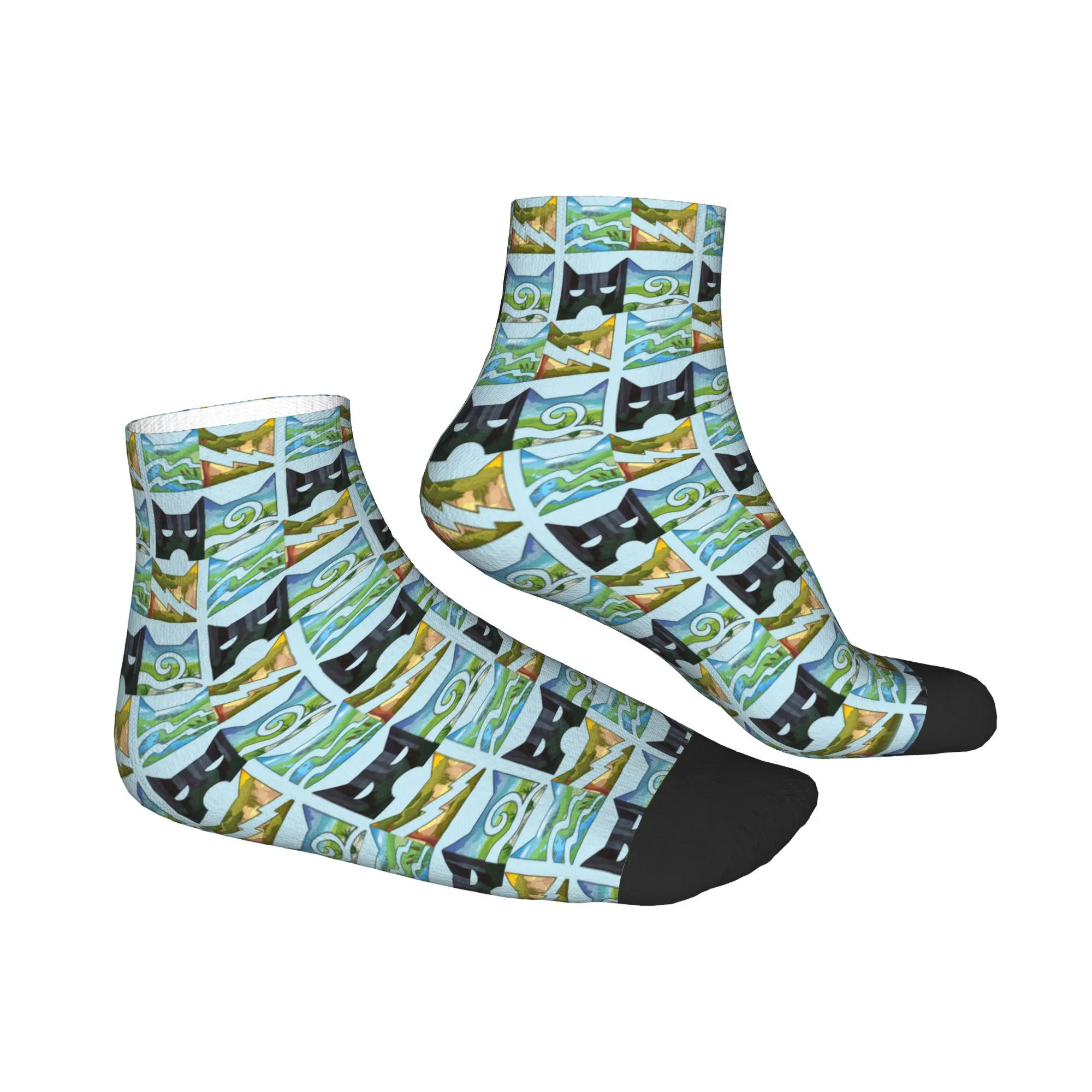 Calcetines de gatos guerreros de los cuatro guerreros para todas las estaciones, calcetines Harajuku súper suaves, medias informales para hombres y mujeres, regalos de navidad