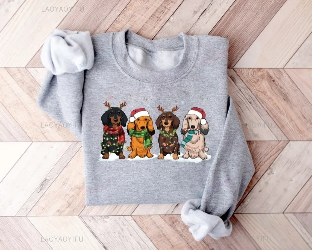 الألماني عيد الميلاد البلوز الألماني أمي هوديي هدايا عيد الميلاد لمحبي الكلاب شخصية الملابس نمط الفكاهة #2