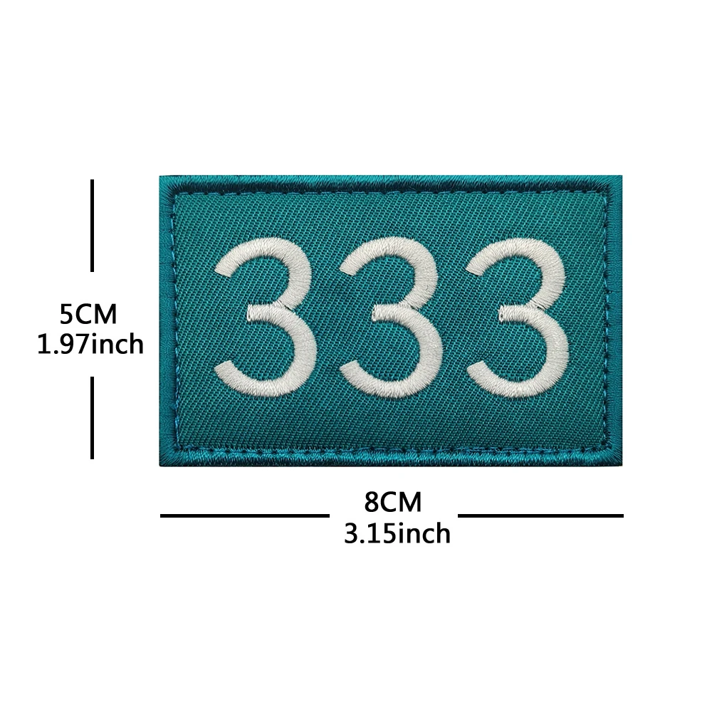 رقم اللعبة 388 007 230 067 456 001 شارة مطرزة هوك وحلقة شارة تكتيكية على ظهره رقعة الملابس #6