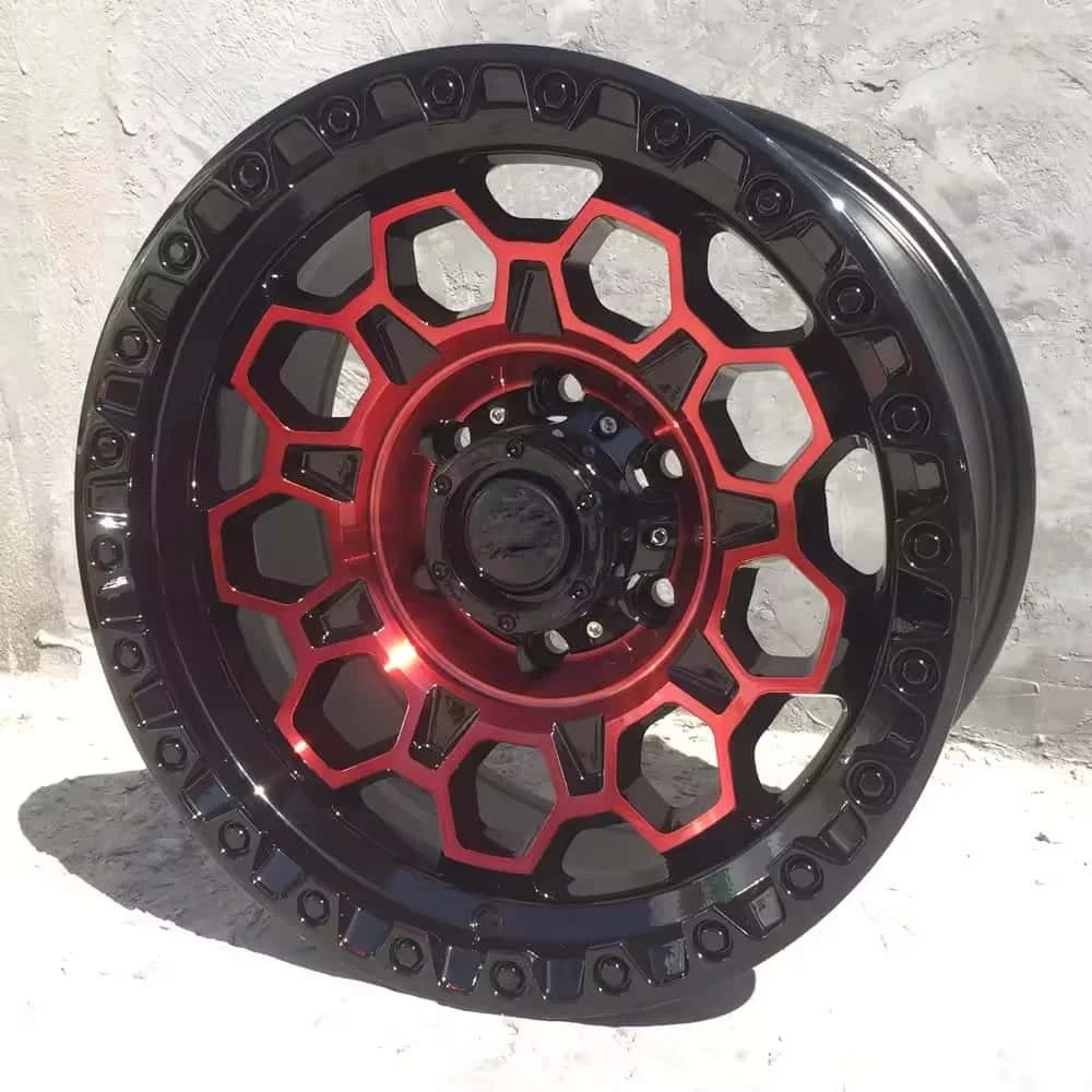 

Warrior Aluminum One Piece Wheels 18 Inch 6x139.7 Pcd Hexagon Hollow Two Tone for Pickup Trucks Suv