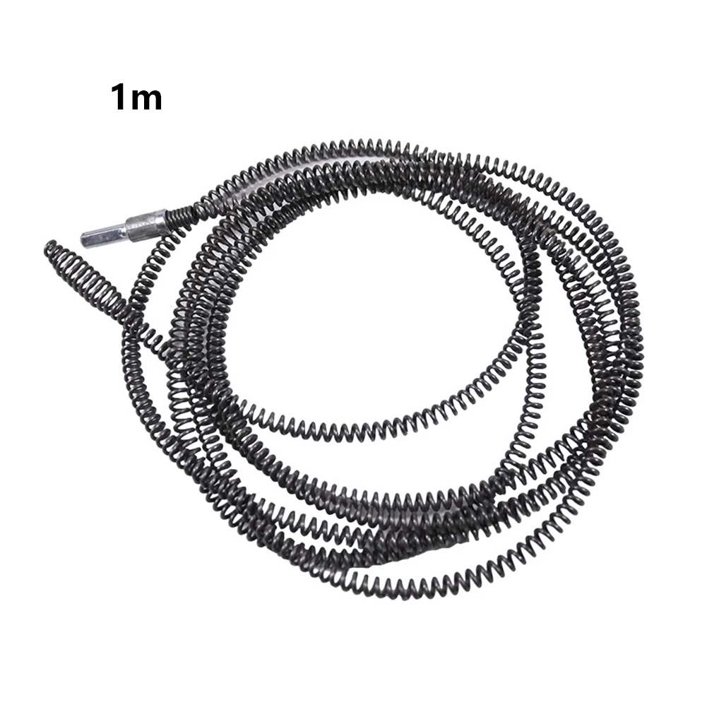 Desbloqueador de tuberías de 1/2/3/4/5/8/10 metros, cabezal en forma de oliva, desatascador de resortes, fregadero de alcantarillado, tubería de lavabo, herramienta de limpieza