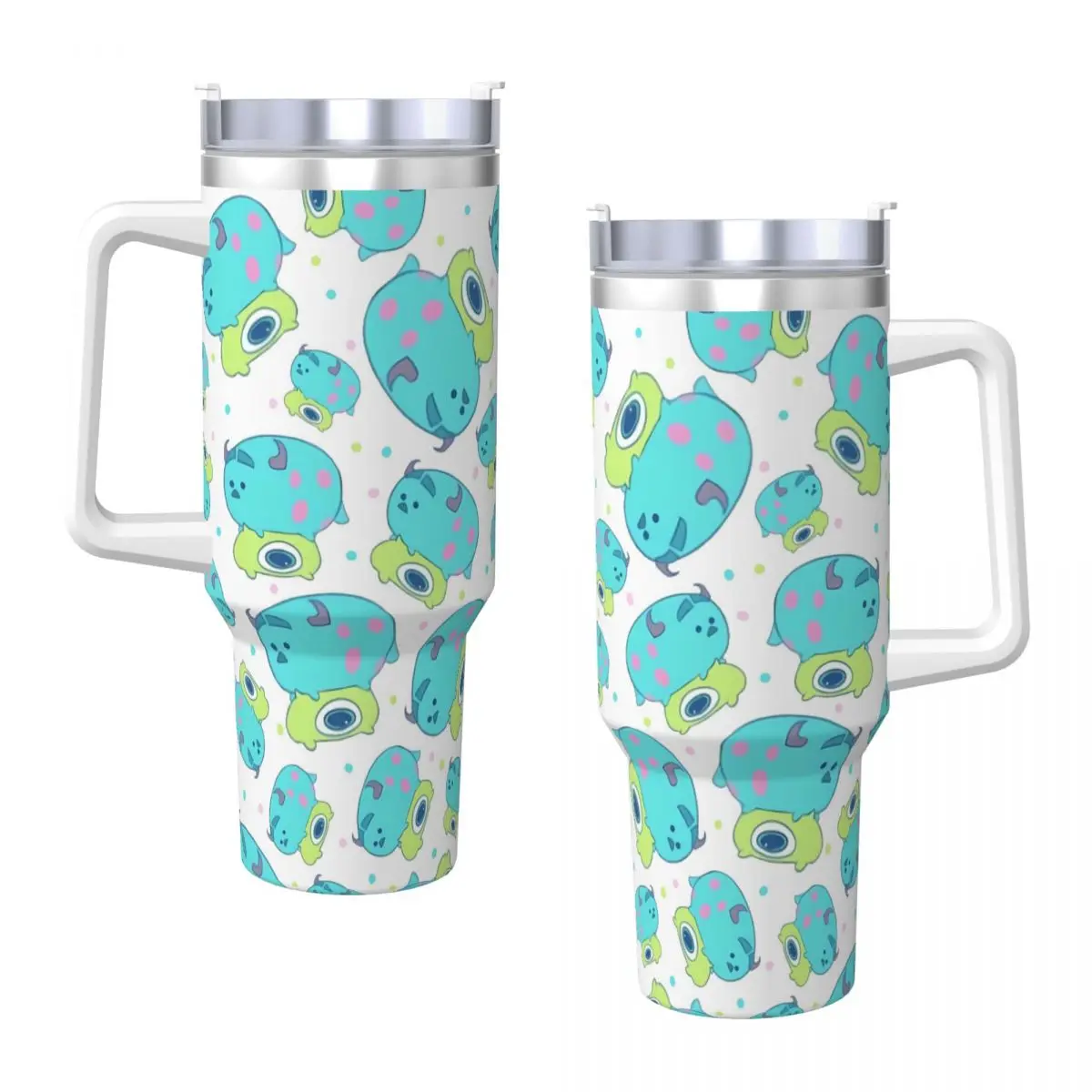 Stainless Steel Tumbler James P. Sullivan Car Mugs With Straws Travel Hot Drinks Water Bottle Insulated Large Thermal Mug