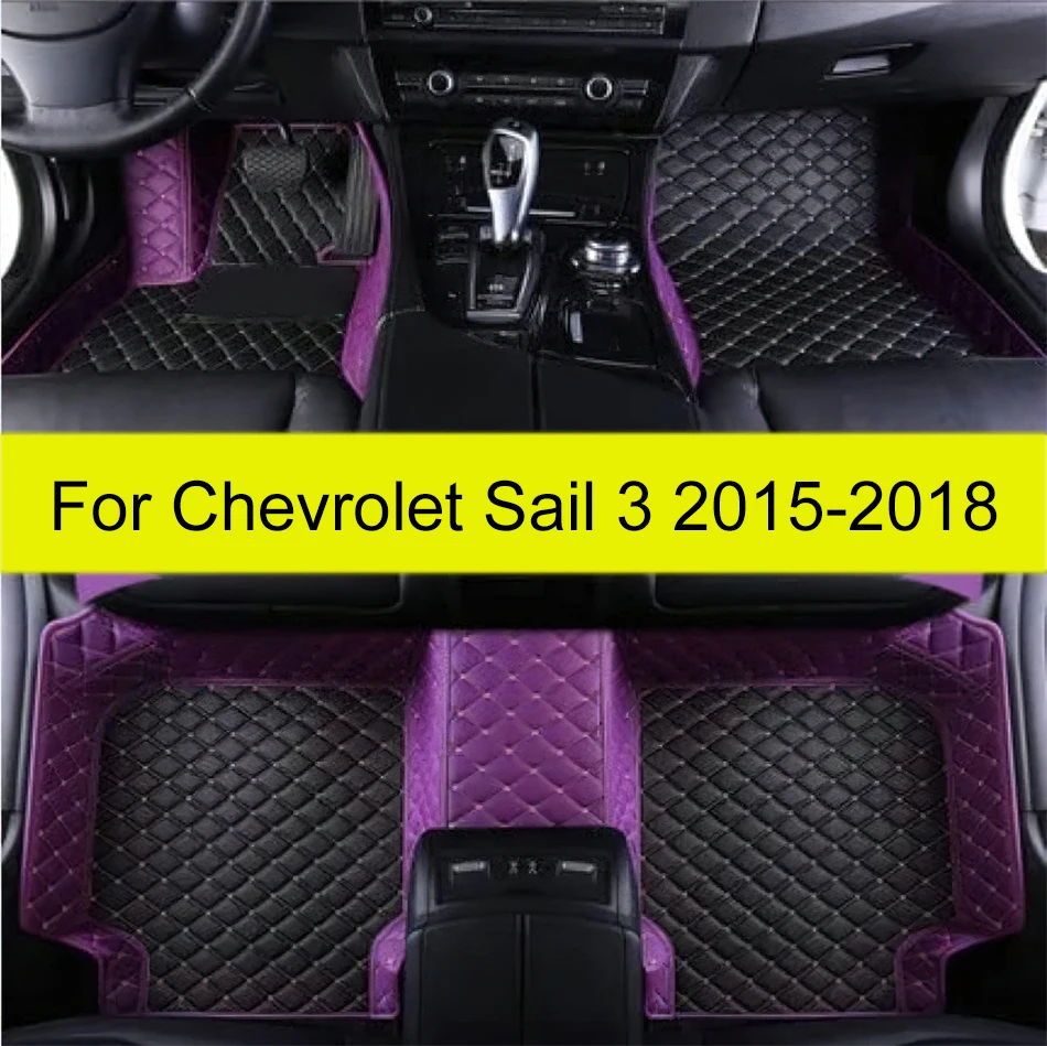 

Car Floor Mats For Chevrolet Sail 3 Sedan 2015 2016 2017 2018 Custom Auto Foot Pads Carpet Cover Interior Accessories