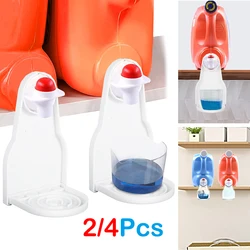 2/4PCS Washing Liquid Cup Holder Foldable Laundry Detergent Holder Soap Dish Anti-Slip Catcher Tray Cup Holder Laundry Drip Tray