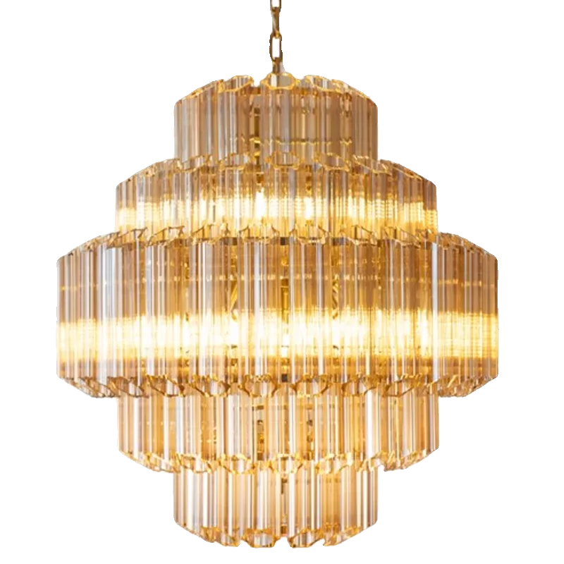 

French glass medieval living room chandelier light luxury simple French crystal bedroom dining room light