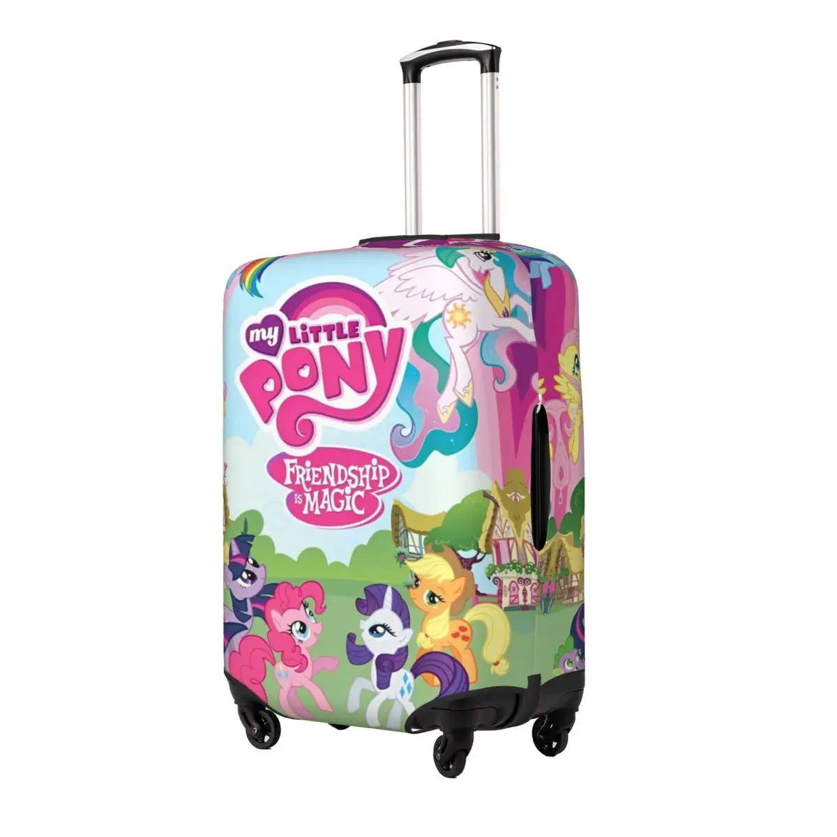 MINISO My Little P-pony Suitcase Cover Travel Flight Strectch Luggage Accesories Protection