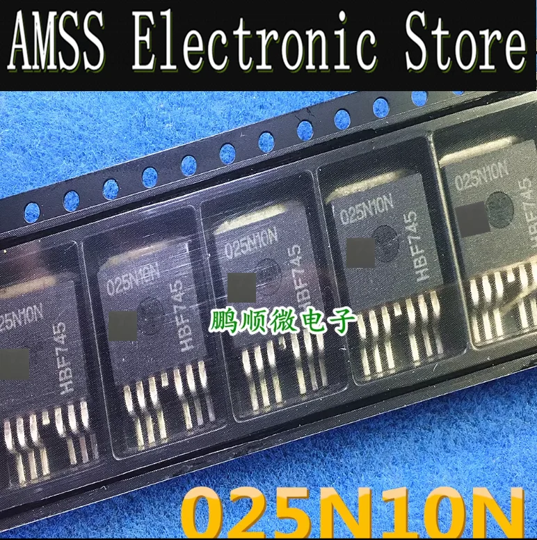 AMSS 5PCS USED Original import 025N10N IPB025N10N3G spot TO-263-7 100V 180A