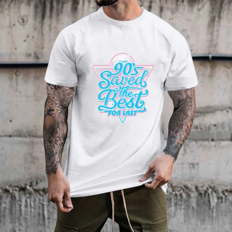 Retro 90's Style Heat Transfer White Ink Iron - on Patch, Suitable for T - shirts, Canvas Bags, Casual/Daily/Party Use, Show