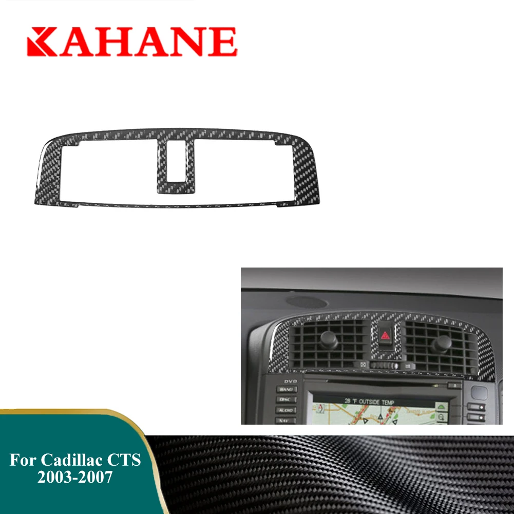 

For Cadillac CTS 2003 2004 2005 2006 2007 Center Air Outlet Decoration Cover Trim Car Carbon Fiber Stickers Interior Accessories