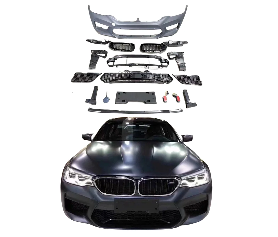 

Car G30 Bumper for BMW 5 18-20 Series M5 Surround G30 Retrofit 19 M5 Large Surround Kit Front and Rear Bumper