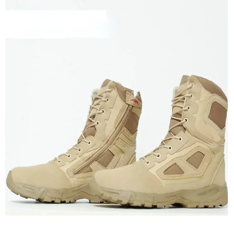 Tactical Boots Men Boots Special Force Desert Combat Boots Ankle Shoes Men Work Safty Shoes