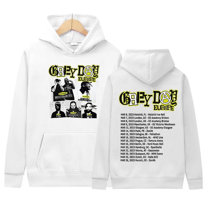 Suicideboys Grey Day 2023 Tour New Album Hoodie Mężczyźni Kobiety Hip Hop Fashion Pullover Sweatshirt Vintage Oversized Hoody Streetwear