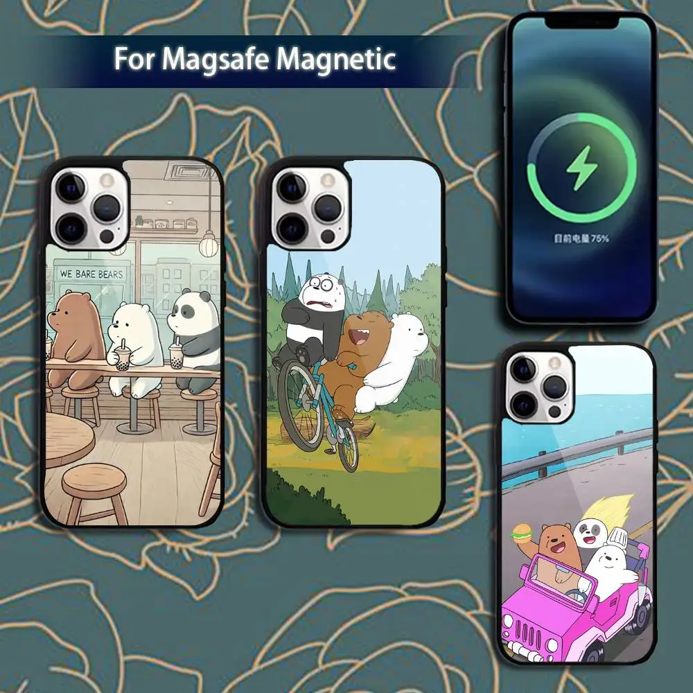 

C-Cartoon We BareS Bear ins Phone Case For iPhone 17,16,15,14,13,12,11,Pro,Max,Plus,Mini,Magsafe,Magnetic Wireless Charging Case