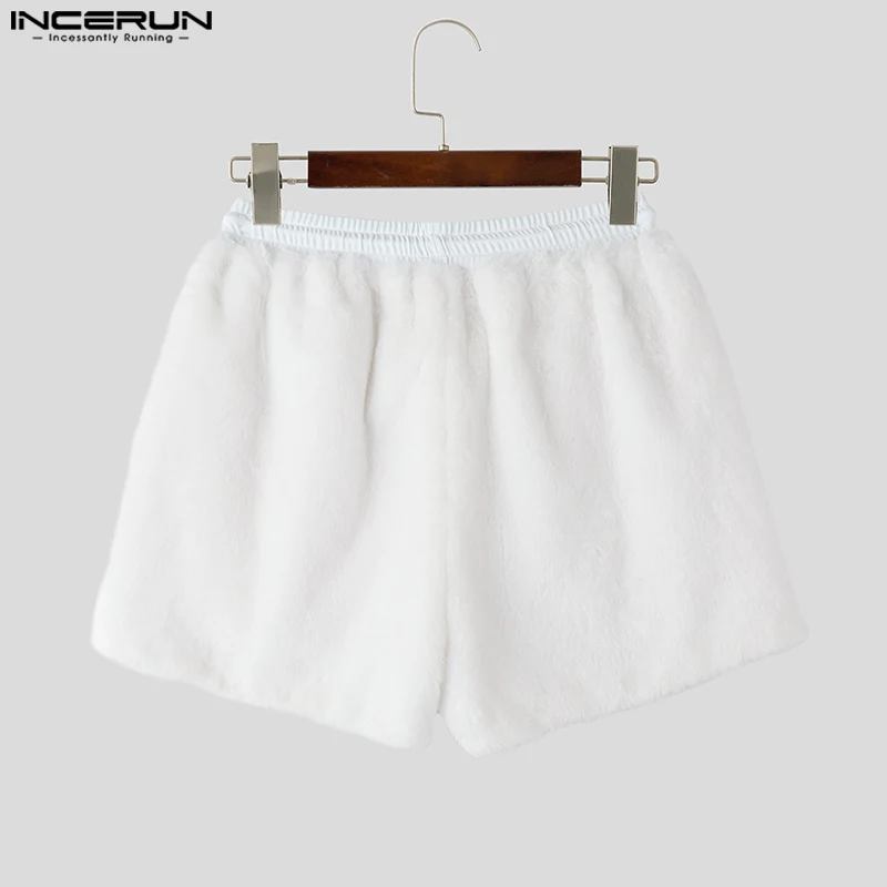 Summer Shorts INCERUN Men Casual Shorts Fashion Solid Color Bottoms Streetwear Casual Shorts Oversize Zipper Short Trousers