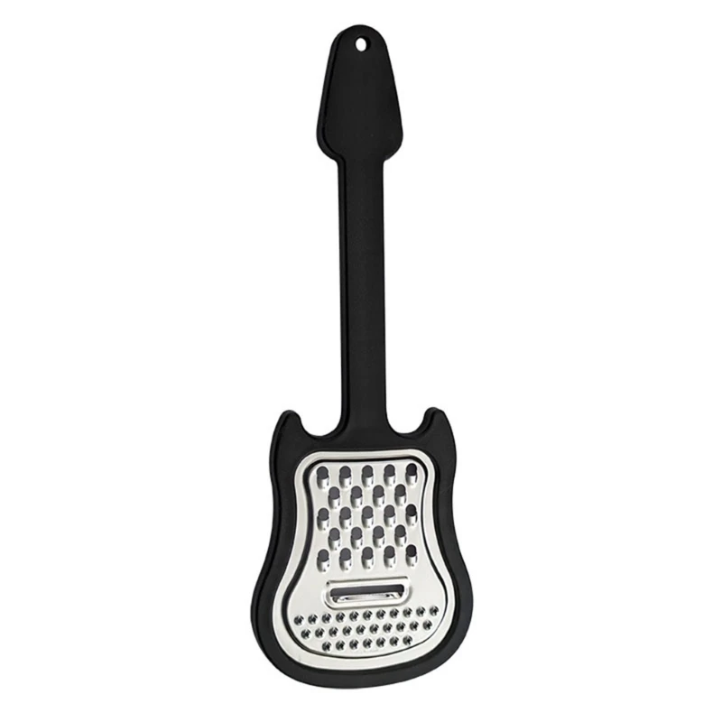 M4YC Sturdy Stainless Steel Cheese Grater Guitar Designs Handheld Shredders with Comfortable Grip for Kitchen Use