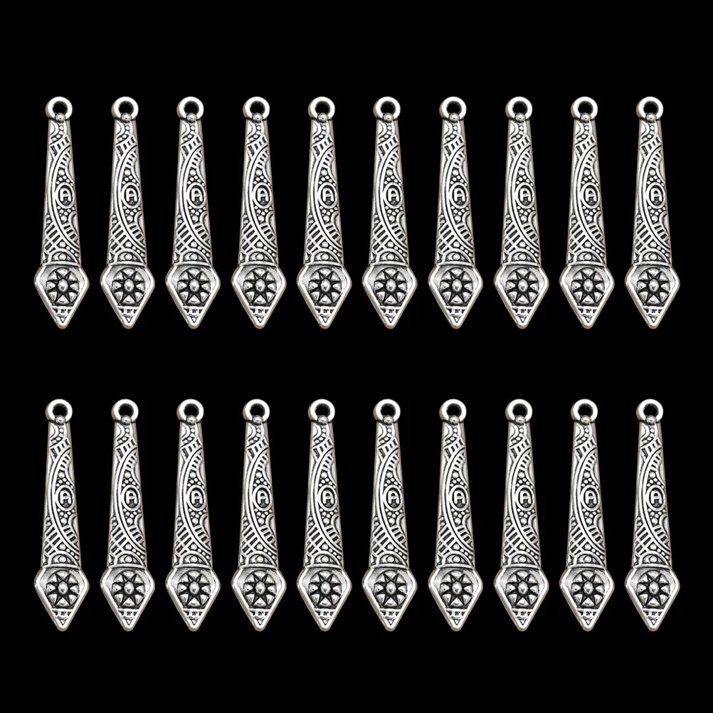 

20pcs Alloy Torch Pendant Charms Diy Jewelry Making Accessories Necklace Bracelet Keychain Dangle Decorative Charms Set (
