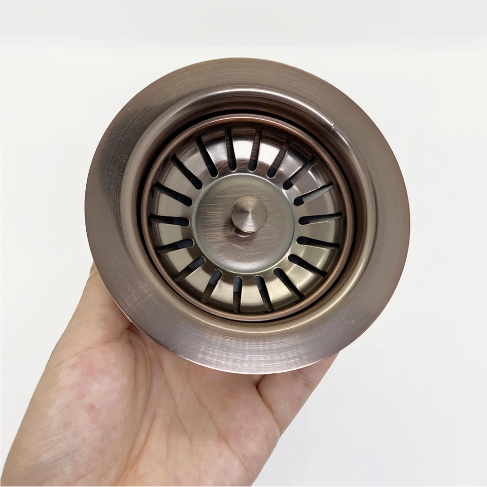 Stainless Steel Square Sink Strainer – 114mm X 114mm, 16-Grid Basket, Leak-Proof Dual Gasket, SUS304 + PP, For Kitchen & Bathroom