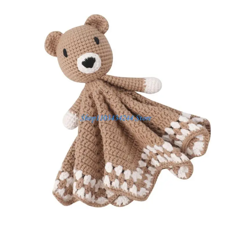 Baby Appease Towel Comforting Towel Knitting Sleep Soothing Doll Lovely Cartoon Pacify Cloth Soothing Toy for Toddlers
