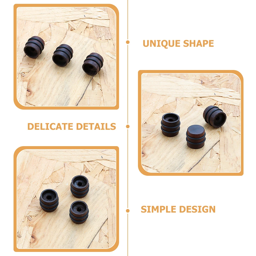 

3pcs Wood Guitar Knobs Volume Control Replacement for Electric Bass Amplifiers Easy Install Small Size Lasting