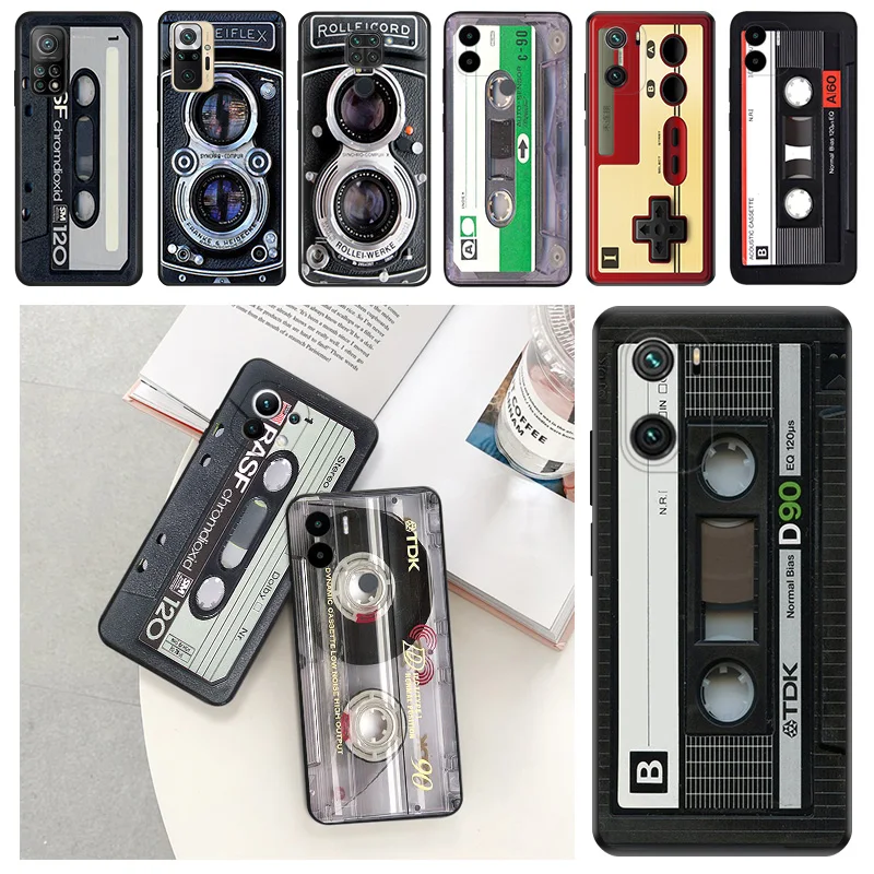 Матовый чехол для телефона Xiaomi 10T Lite, 11, 8, A2, 10, зеркальная лента для классической камеры Mi Note10, 11T, Pro i, 9T, CC9, 9 Se, черный мягкий чехол