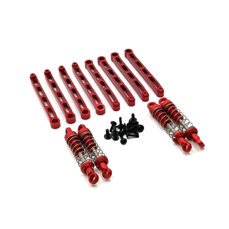 

Used For MN Model 1/12 MN168 MN78 RC Car Spare Parts Metal Upgrade Outer Spring Shock Absorber Chassis Fixing Rod Set