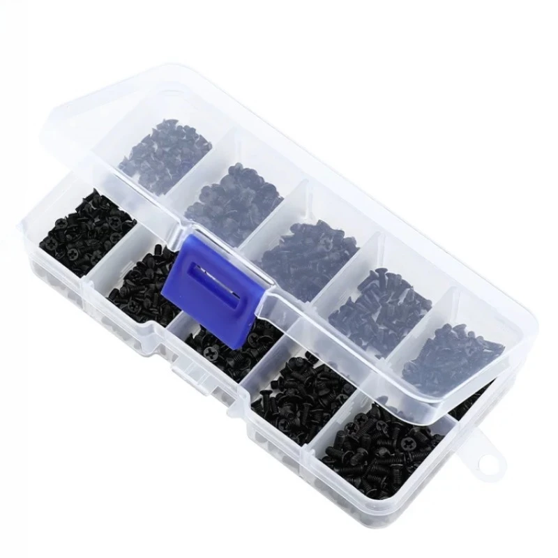 Small Cross Screw Kit M1.2M1.4 M2-3 PC Computer Screws Kit Case Fan Motherboard HDD PSU PCI Mount Repair DIY Screw Bolt Kit Set