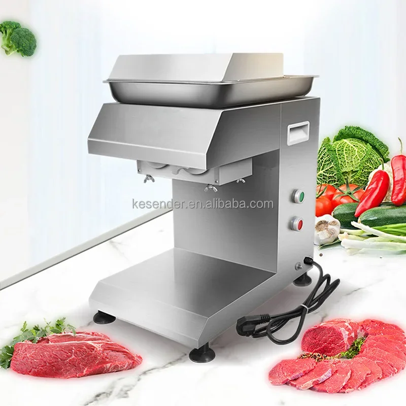 # for New Fresh Meat Slicing Machine Countertop Meat Slicer Automatic Alloy Steel Blade