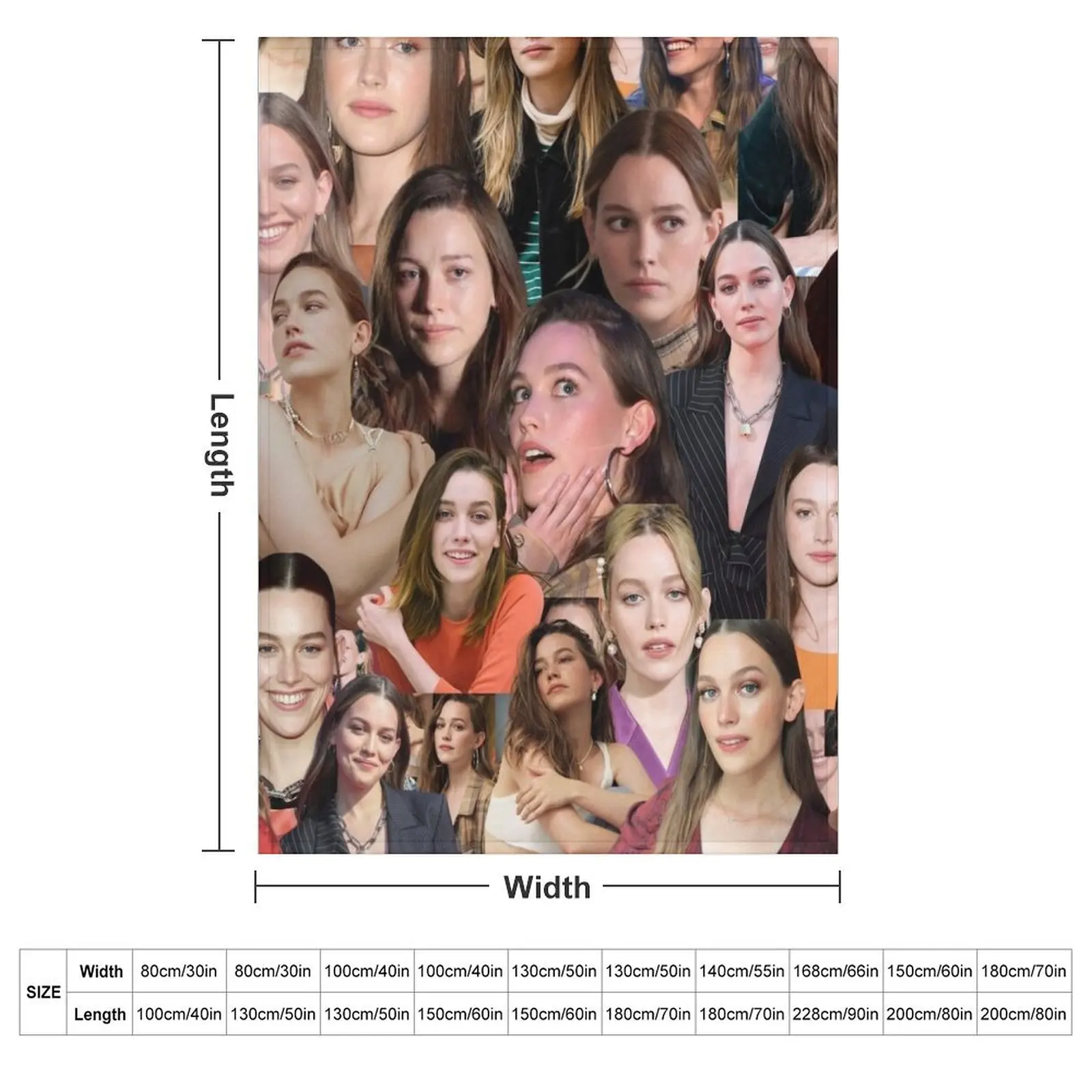 Victoria Pedretti American actress Dressed Up Aesthetic Collage - 1 Throw Blanket Comforter Extra Large Throw Sofa Blankets
