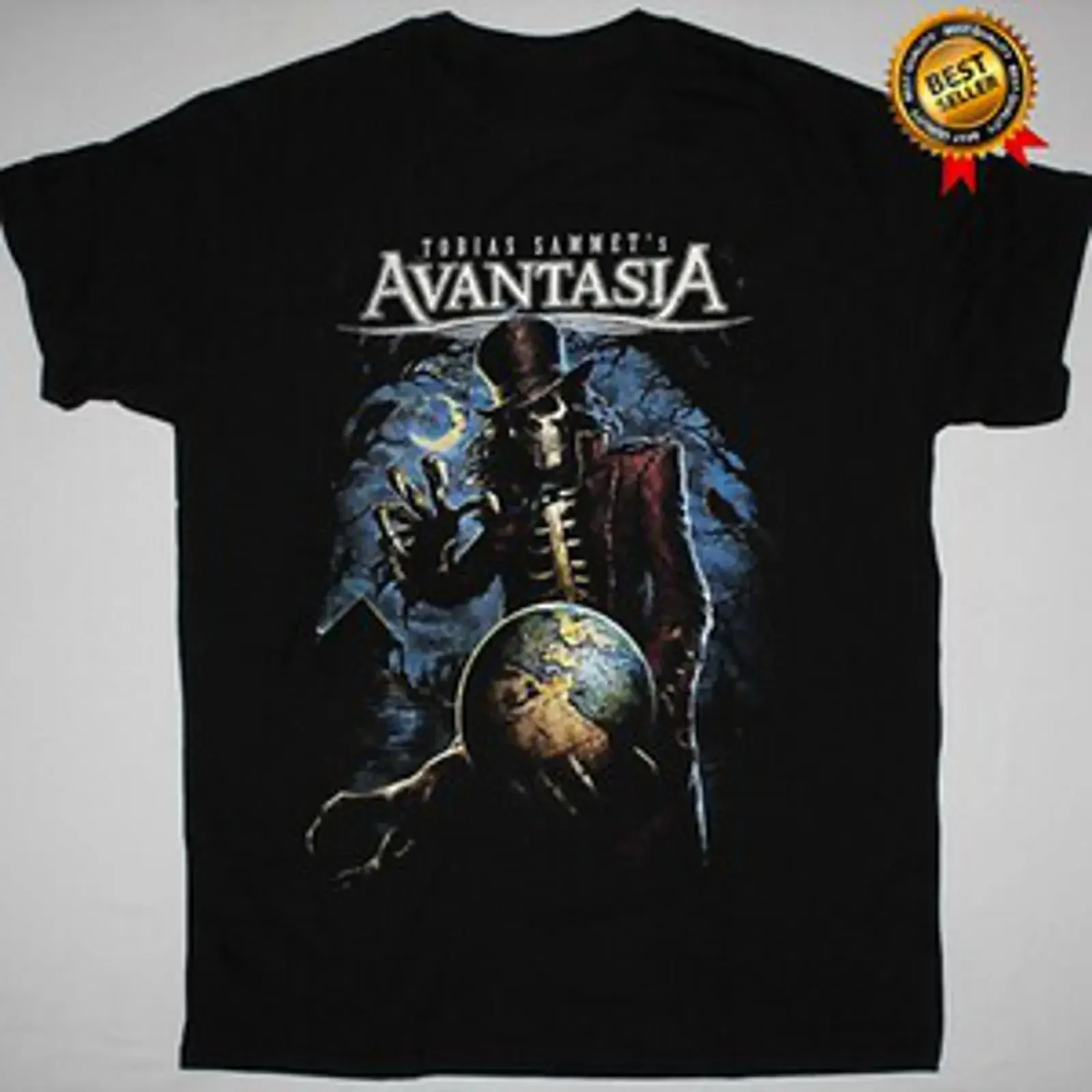 Футболка Rara Avantasia Banda Tobias Sammets, размер S 234XL, хлопок, винтажная, с эффектом стирки, повседневная, универсальная, с графическим принтом, слегка