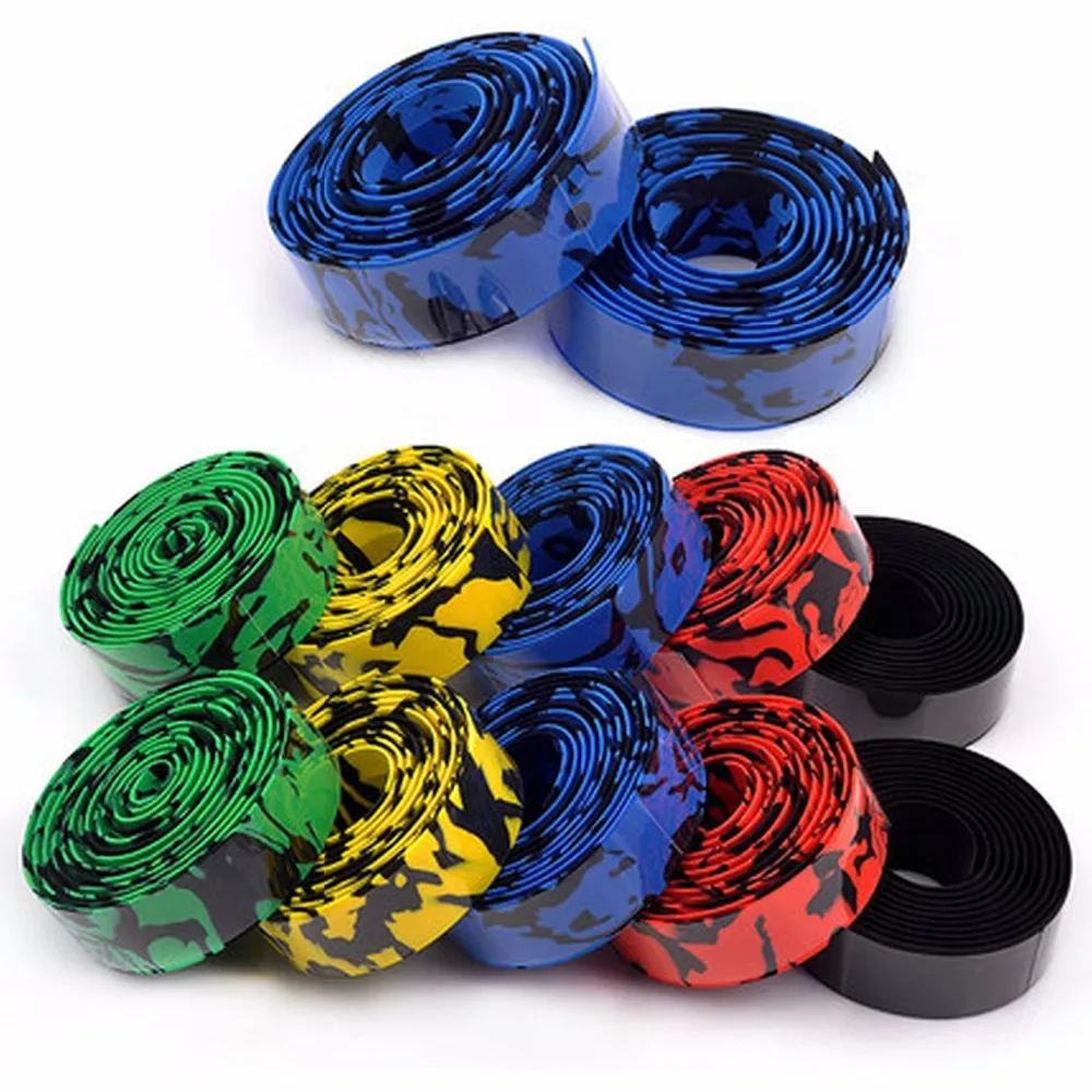 

Cycling handle belt fixed gear bike handlebar anti-skid shock-absorbing tape Wrap 2m*3mm Road Bicycle Bar Tape with 2 Plugs