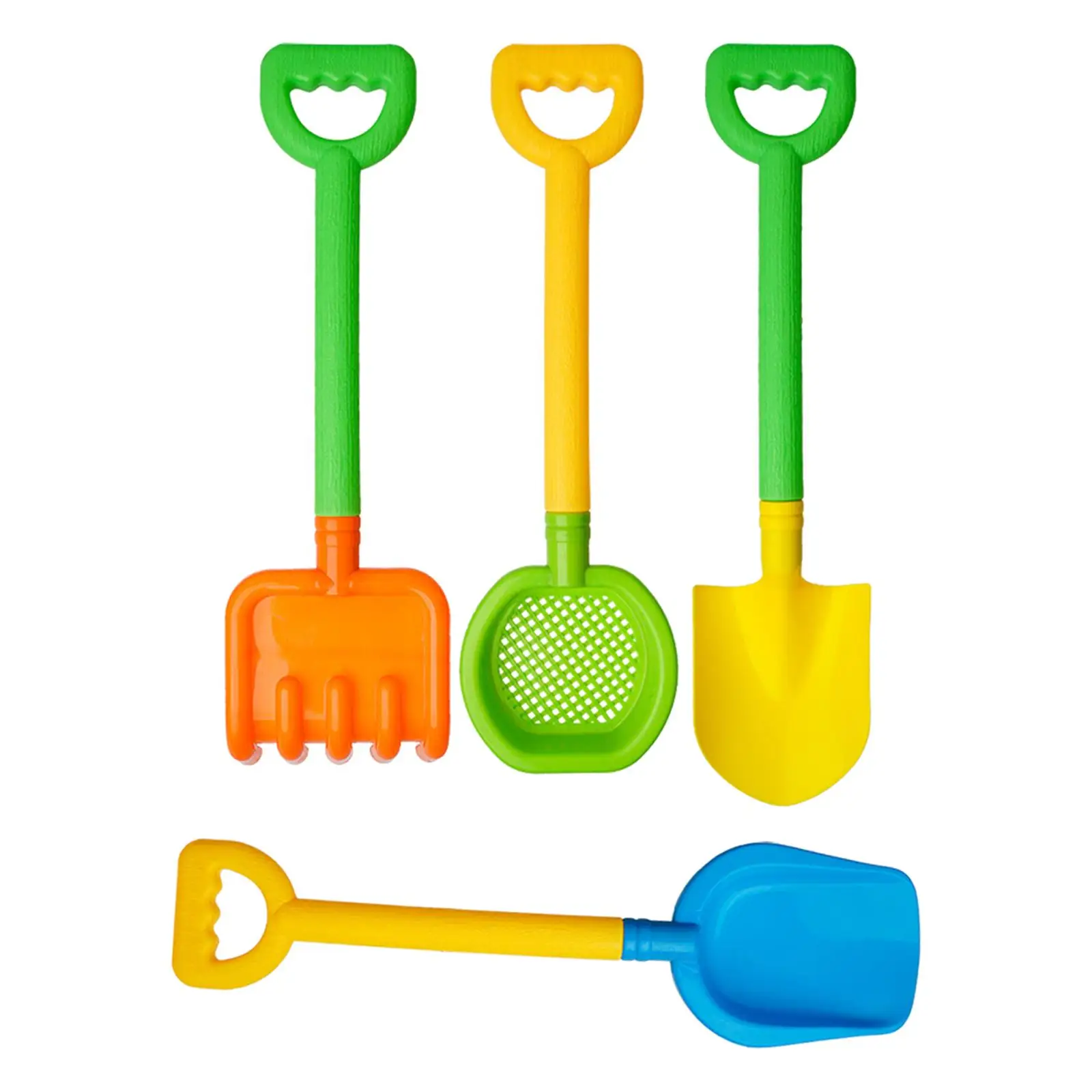 4x Kids Beach Tools Educational Sturdy Beach Spades for Summer Beach Outdoor