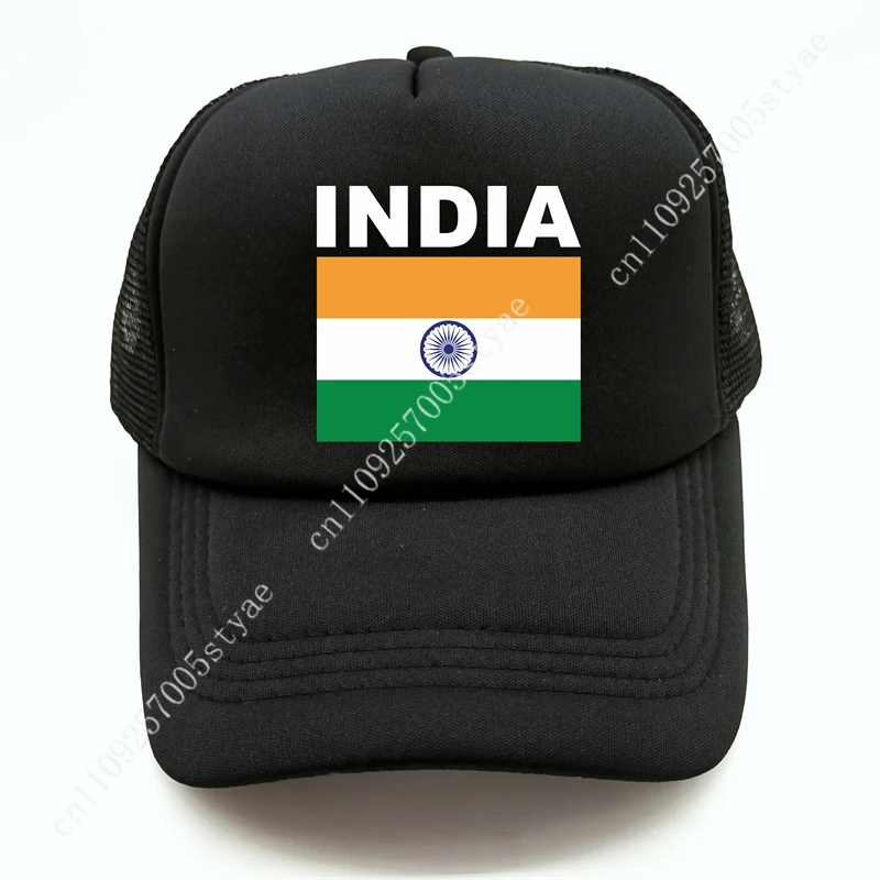 India Flag Trucker Caps Man Woman Baseball Cap Fashion Sunhat Adjustable Snapback Hat Outdoor Summer Breathable Dad Hats 4