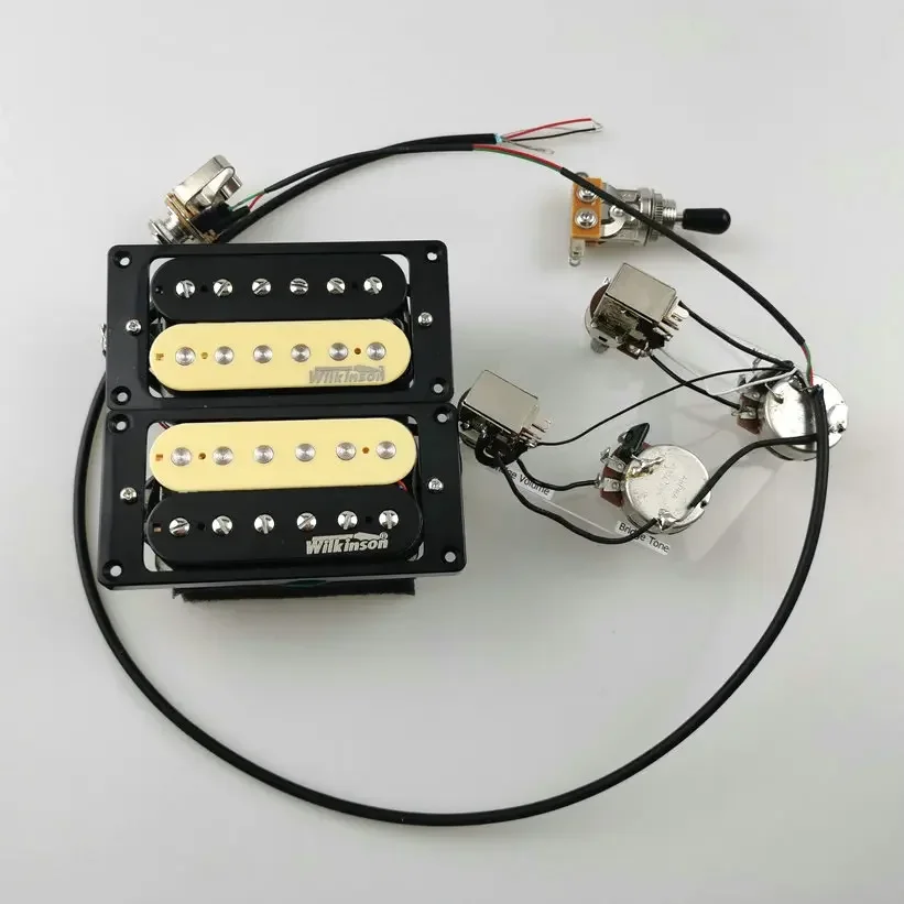 Wilkinson Ainico5 Humbucker Electric Guitar Pickups 4C with Push-pull switch Wiring Harness Guitar Pickup