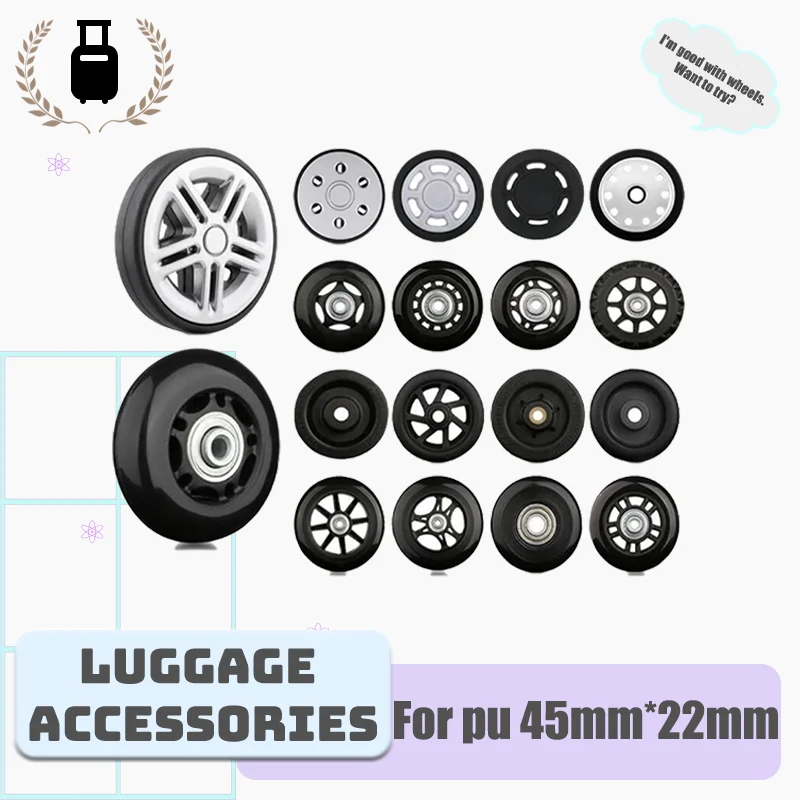 

For 45mm x 22mm Suitcases (Fits 70mm/80mm/100mm Casters) Quiet & Durable Suitcase Repair Parts
