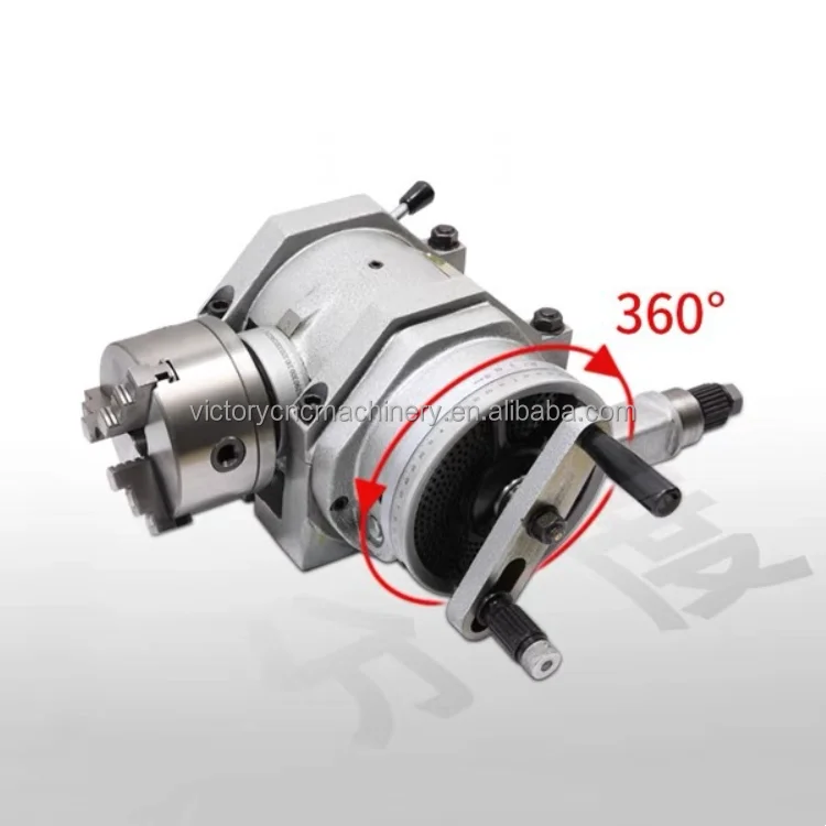 Indexing Dividing Head for Milling Machine  Rotary Axis Universal Dividing Head 3-Jaw Chuck Universal