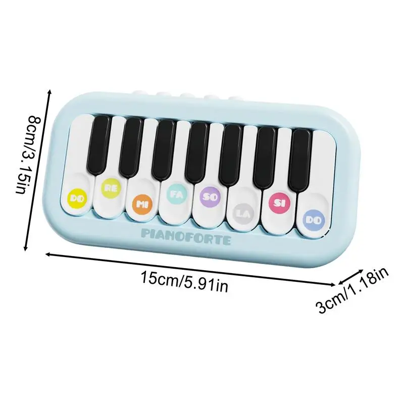 Kids Keyboard Toy Pocket-Size Piano Instrument Toy Educational Electric Piano Toys Interactive Music Keyboard Toy With Light For