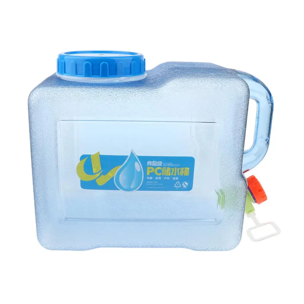 5 Or 8L Plastic Water Jerry Can Liquid Carrier Drum Pouring Drinking