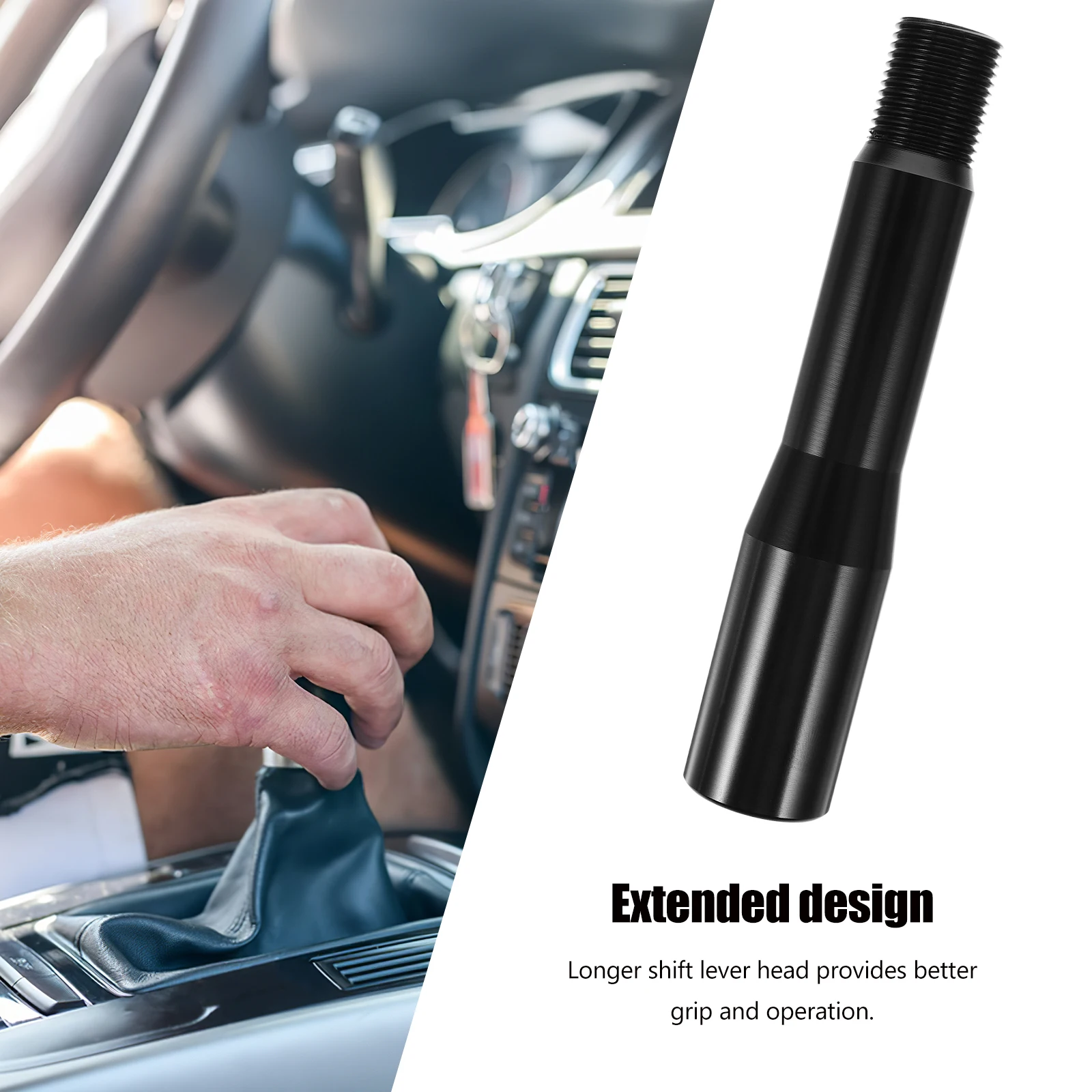 

Gear Shifter Extension Universal Stick Extension Rod Manual Transmission Car Shifter Lever Upgrade Aluminum Stick Shift Extender