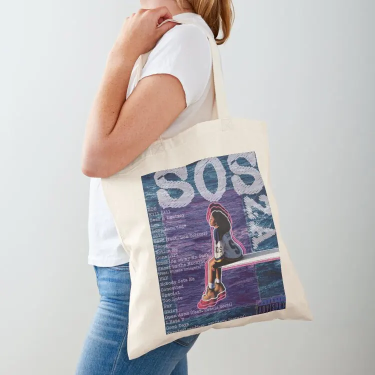 

s.o.s sza Tote Bag shopping trolley bag Eco bag shopper women Gift