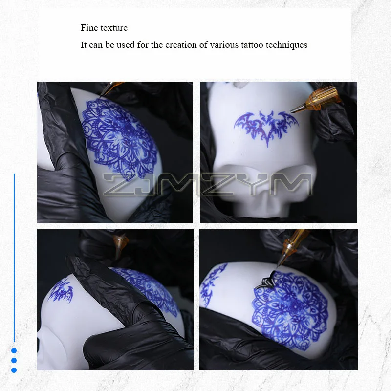 3D الوشم ممارسة الجمجمة سيليكون البلاستيك الجمجمة ممارسة الجلد لفناني الوشم والمبتدئين ممارسة ماكياج الملحقات