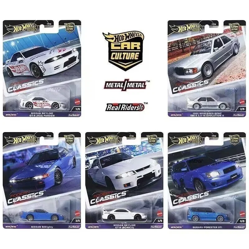 

Fpy86премиум Автомобильная культура Hot Wheels Премиум Современная классика Nissan Skyline Pandem Subaru Forester Sti Benz 190e 1/64 Модель игрушки