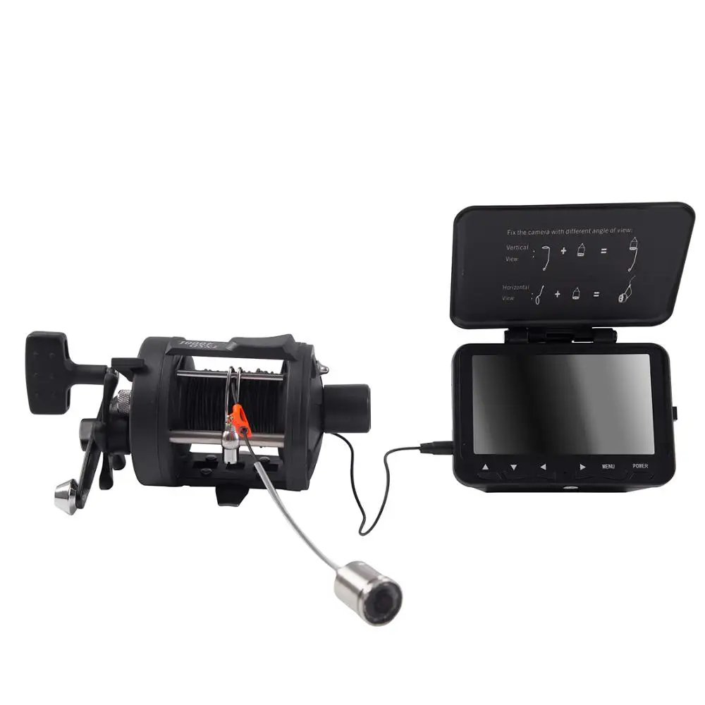 F06B Portable Underwater Visual  Video Camera 15M 4.3 With Fish Rods,wheel, Cable,hooks,floats