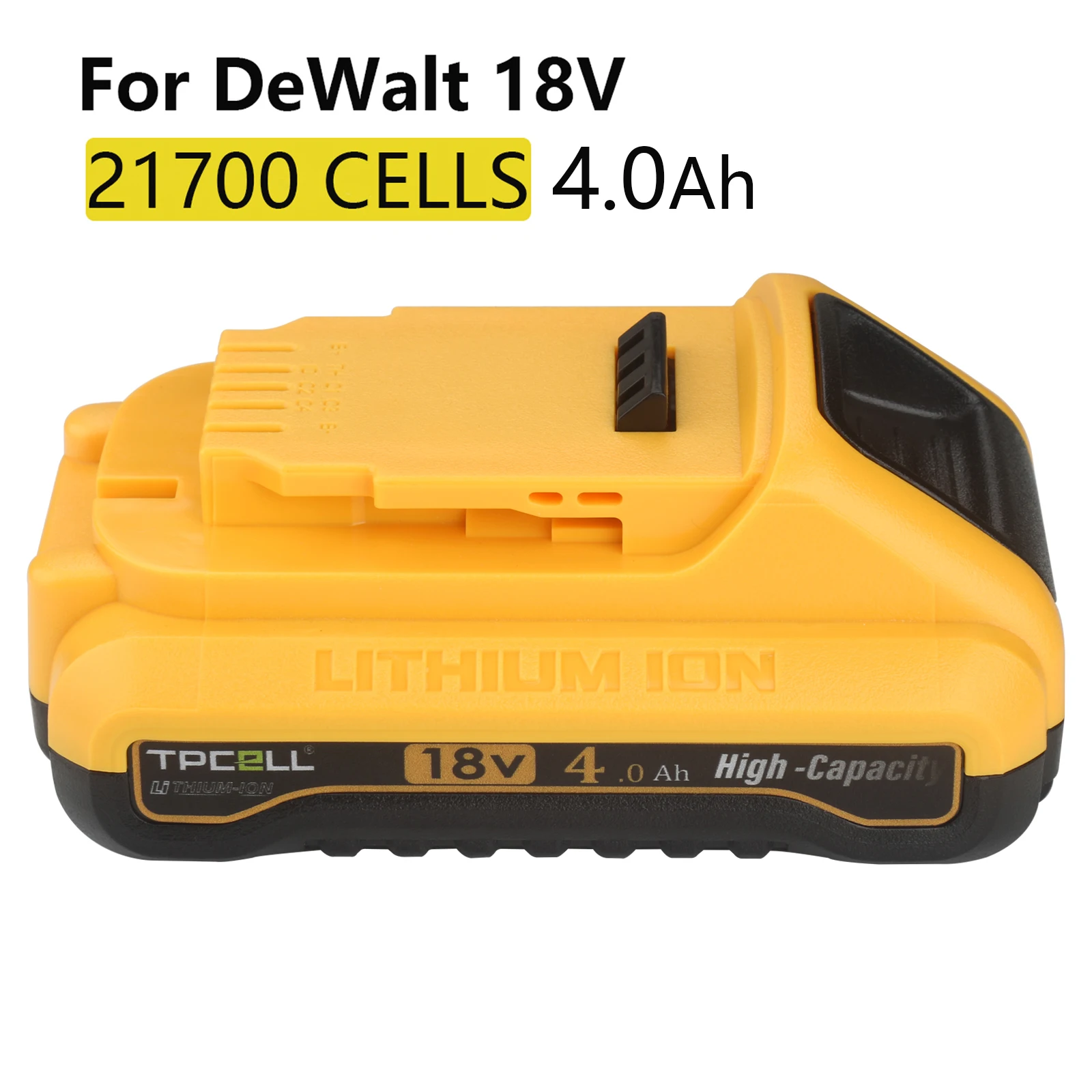 21700 Cells 4.0Ah For DeWalt 20V Battery DCB200 Replacement Battery Compatible With For Dewalt 18V/20V Tools Battery